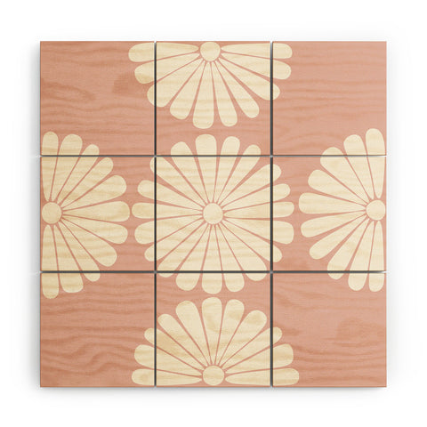 Colour Poems Retro Daisy XXVI Wood Wall Mural