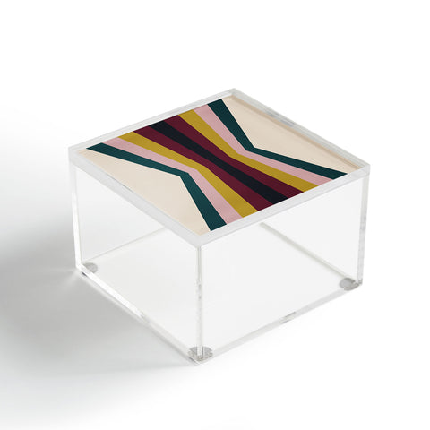 Colour Poems Retro Stripes Reflection III Acrylic Box
