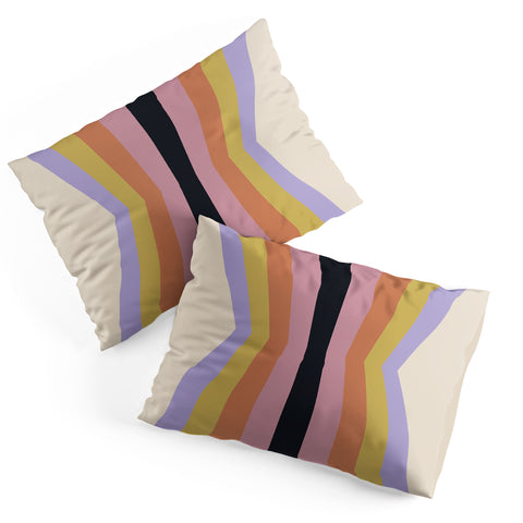 Colour Poems Retro Stripes Reflection IV Pillow Shams