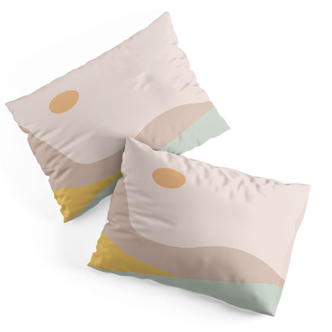 Colour Poems Rolling Hills Minimalism II Pillow Shams