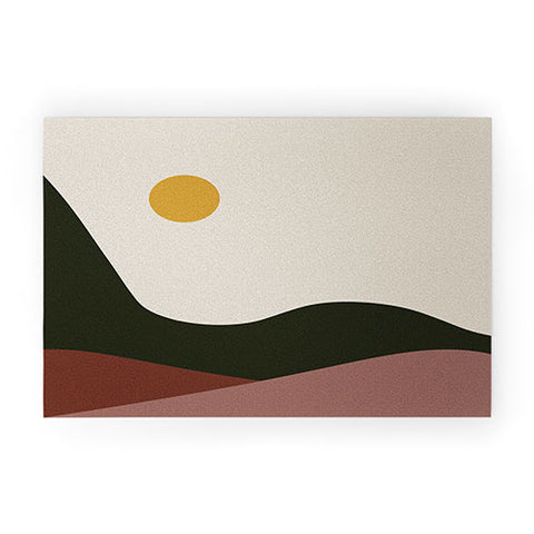 Colour Poems Rolling Hills Minimalism Welcome Mat