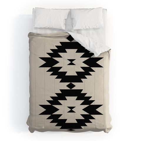 Colour Poems Southwestern Minimalism Black Comforter