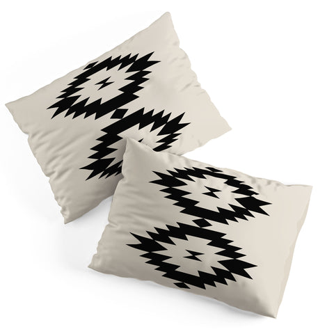 Colour Poems Southwestern Minimalism Black Pillow Shams