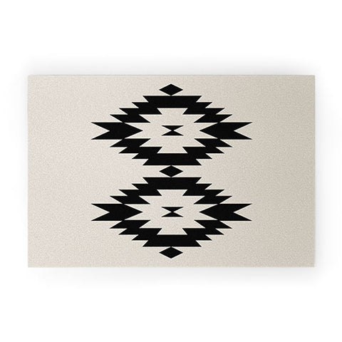 Colour Poems Southwestern Minimalism Black Welcome Mat