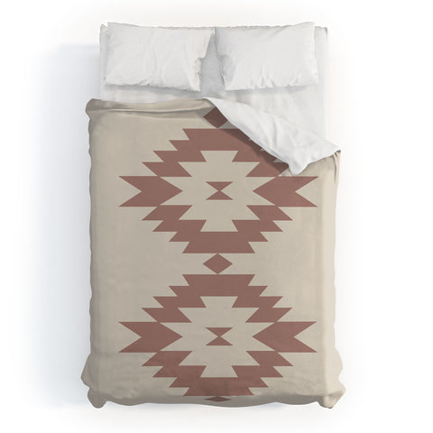 Colour Poems Southwestern Minimalism Rose Duvet Cover