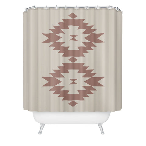 Colour Poems Southwestern Minimalism Rose Shower Curtain