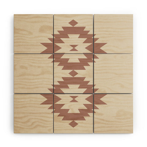 Colour Poems Southwestern Minimalism Rose Wood Wall Mural