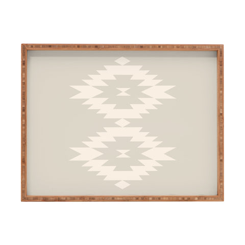 Colour Poems Southwestern Minimalism White Rectangular Tray