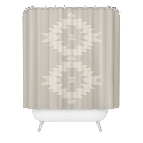 Colour Poems Southwestern Minimalism White Shower Curtain