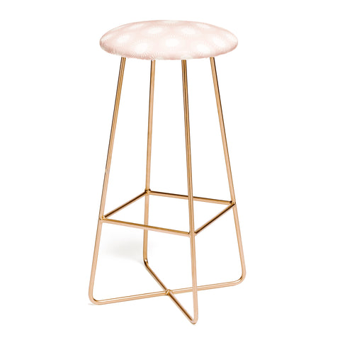 Colour Poems Sun Pattern Pink Bar Stool