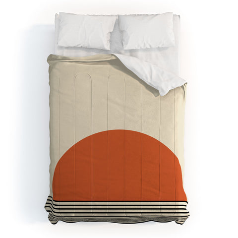 Colour Poems Sunrise Orange Comforter