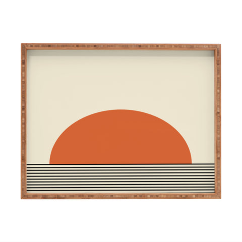Colour Poems Sunrise Orange Rectangular Tray