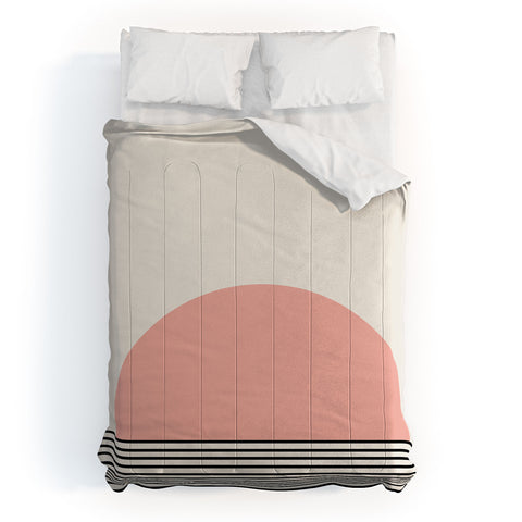 Colour Poems Sunrise Pink Comforter