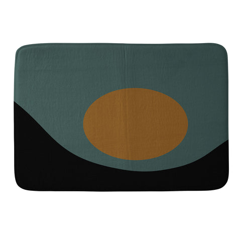 Colour Poems Sunset Minimalism II Memory Foam Bath Mat