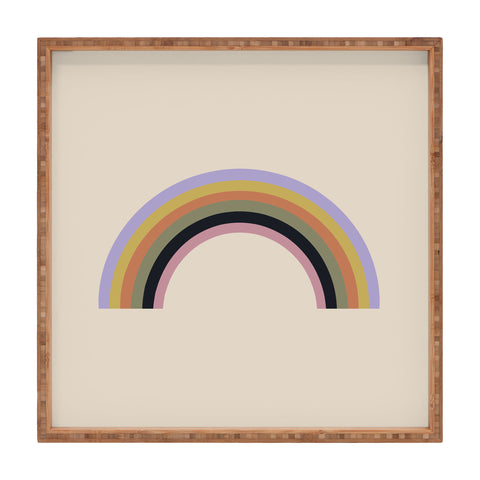 Colour Poems Vintage Rainbow II Square Tray