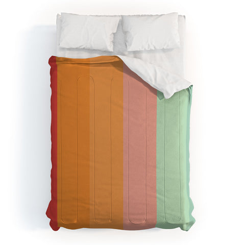 Colour Poems Vintage Rainbow III Comforter