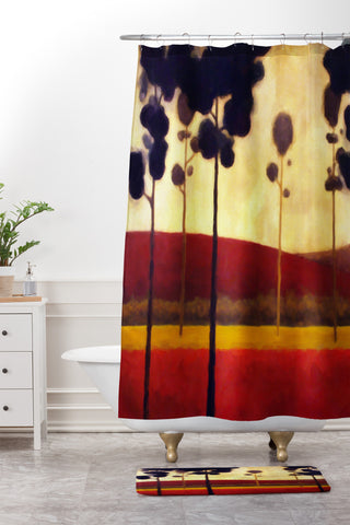 Conor O'Donnell Tree Study 12 Shower Curtain And Mat