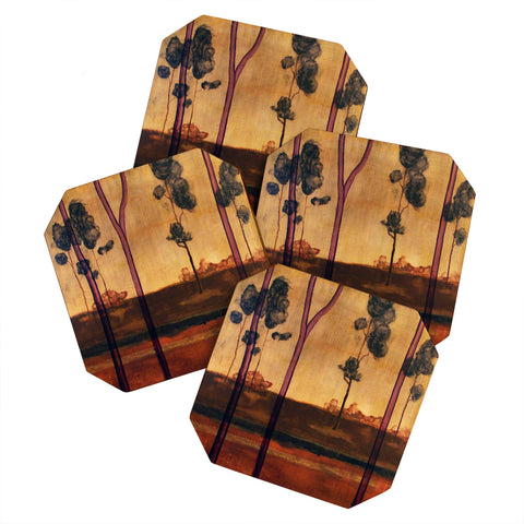Conor O'Donnell Tree Study Four Coaster Set