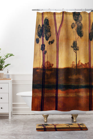 Conor O'Donnell Tree Study Four Shower Curtain And Mat