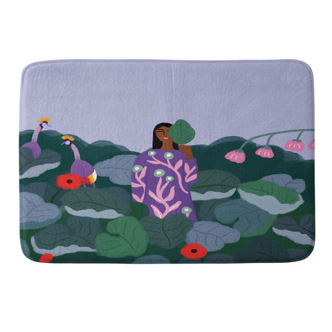 constanzaillustrates Among Birds Memory Foam Bath Mat