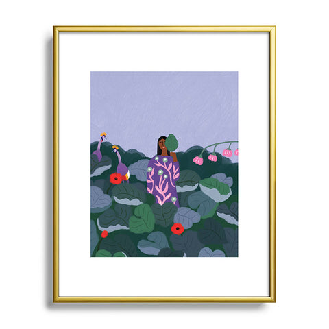 constanzaillustrates Among Birds Metal Framed Art Print