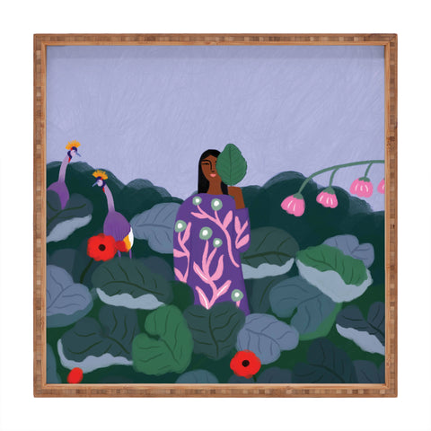 constanzaillustrates Among Birds Square Tray