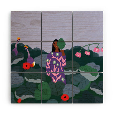 constanzaillustrates Among Birds Wood Wall Mural