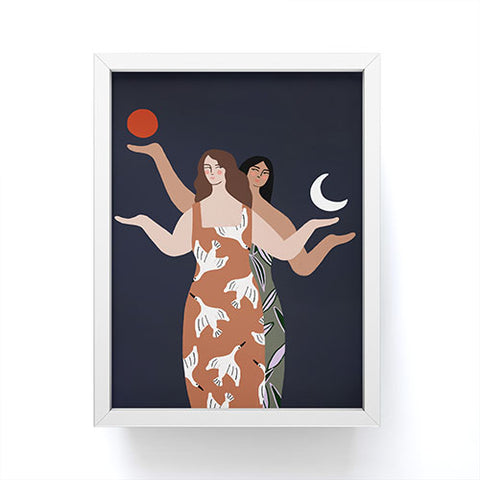 constanzaillustrates Balance I Framed Mini Art Print