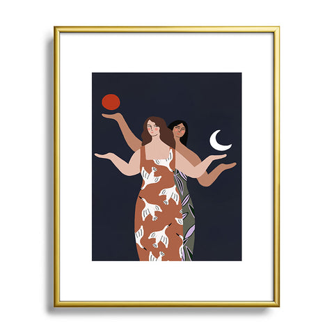 constanzaillustrates Balance I Metal Framed Art Print