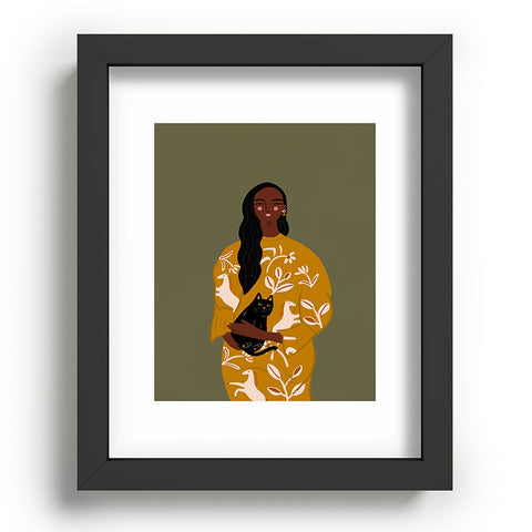 constanzaillustrates Cat Lady I Recessed Framing Rectangle