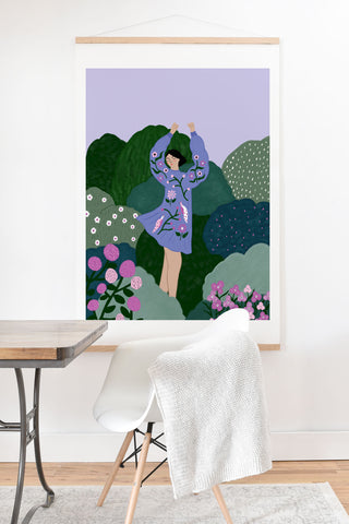 constanzaillustrates Floral Dreams I Art Print And Hanger