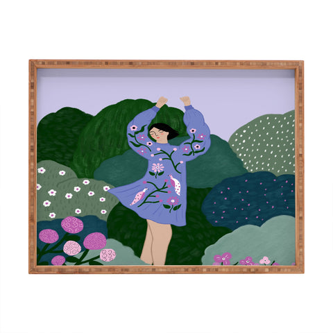 constanzaillustrates Floral Dreams I Rectangular Tray
