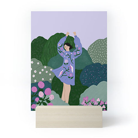 constanzaillustrates Floral Dreams I Mini Art Print