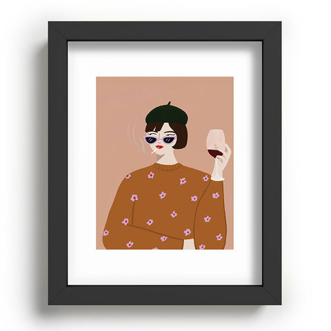 constanzaillustrates French Girl Recessed Framing Rectangle