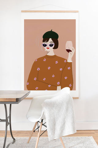 constanzaillustrates French Girl Art Print And Hanger