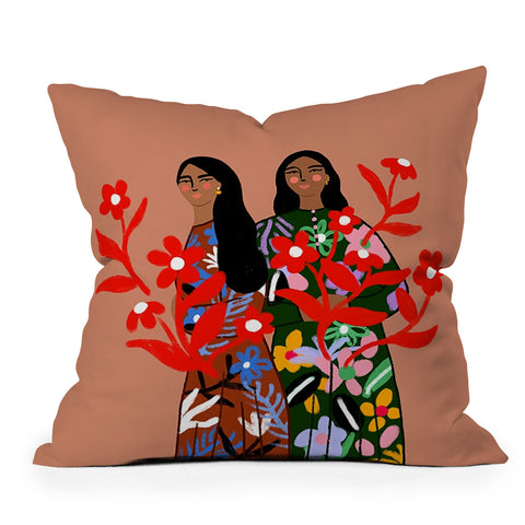constanzaillustrates Growth I Throw Pillow