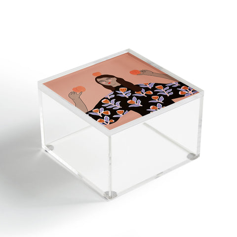 constanzaillustrates Peach Lady Acrylic Box
