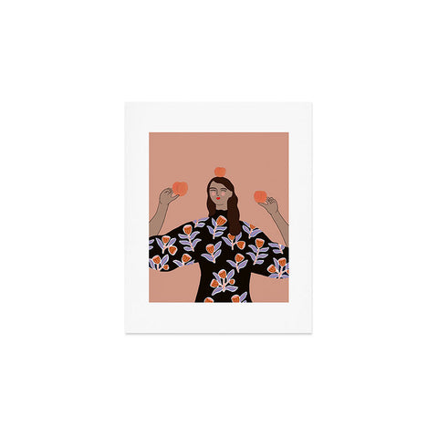 constanzaillustrates Peach Lady Art Print
