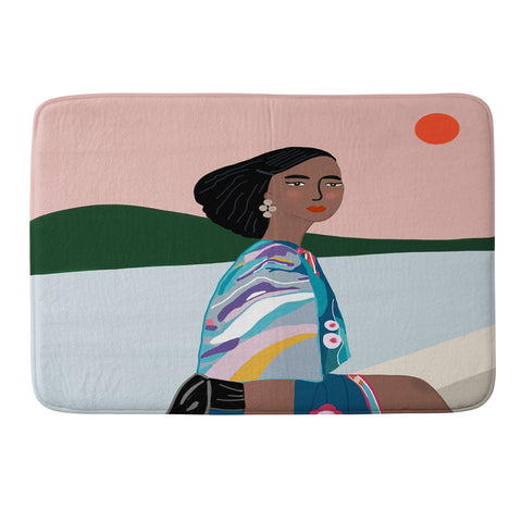 constanzaillustrates The Sunset Memory Foam Bath Mat