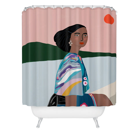 constanzaillustrates The Sunset Shower Curtain