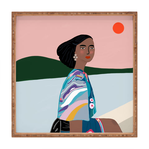 constanzaillustrates The Sunset Square Tray