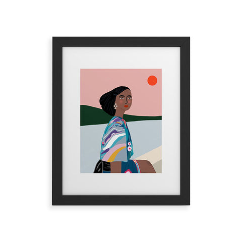 constanzaillustrates The Sunset Framed Art Print