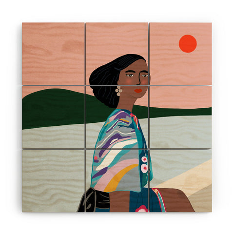 constanzaillustrates The Sunset Wood Wall Mural