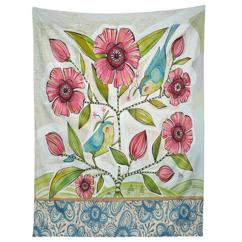 Cori Dantini Blue Birds Of Happiness Tapestry