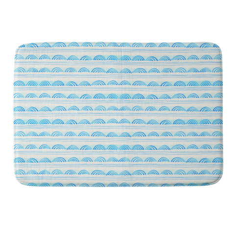 Cori Dantini Blue Scallops Memory Foam Bath Mat