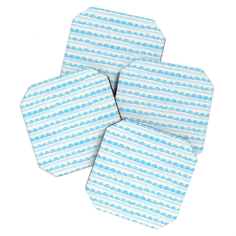 Cori Dantini Blue Scallops Coaster Set