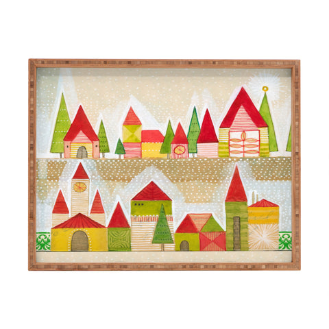 Cori Dantini Christmas Village Rectangular Tray