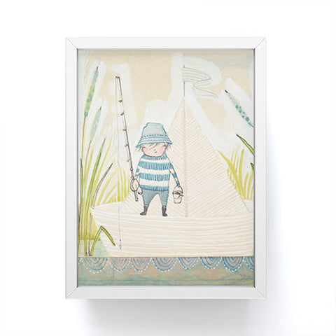 Cori Dantini fisher kid Framed Mini Art Print