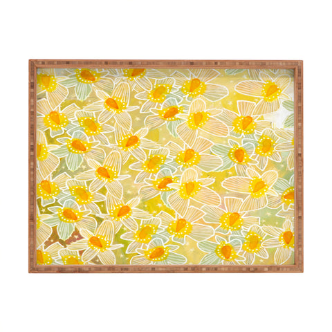 Cori Dantini Flower Galaxy Rectangular Tray