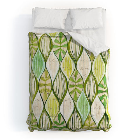 Cori Dantini Green Comforter